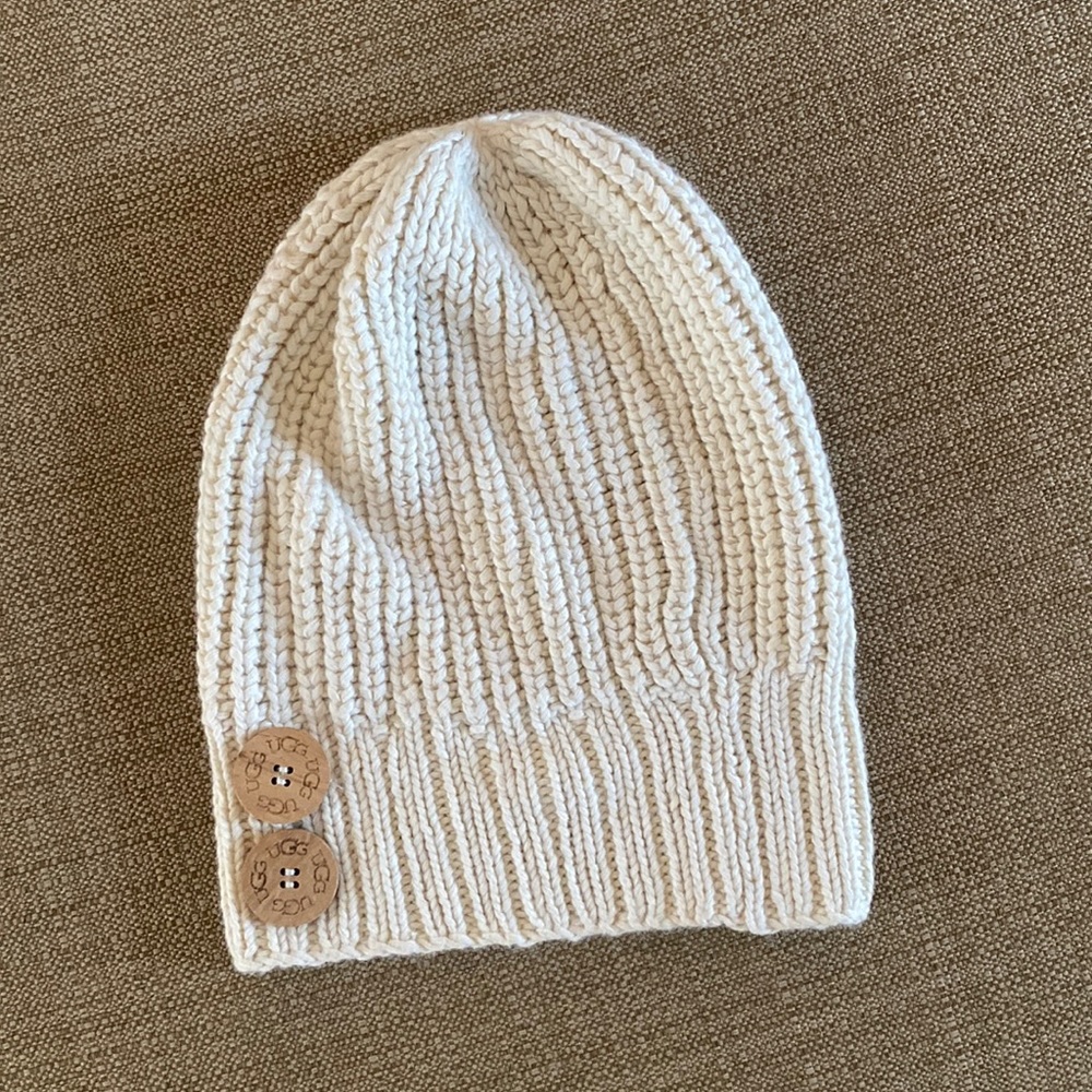Cream UGG Beanie